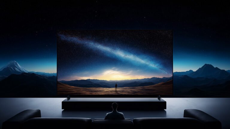 花瓣素材_电器系列山脉河流电视机背景产品展示图_193910263