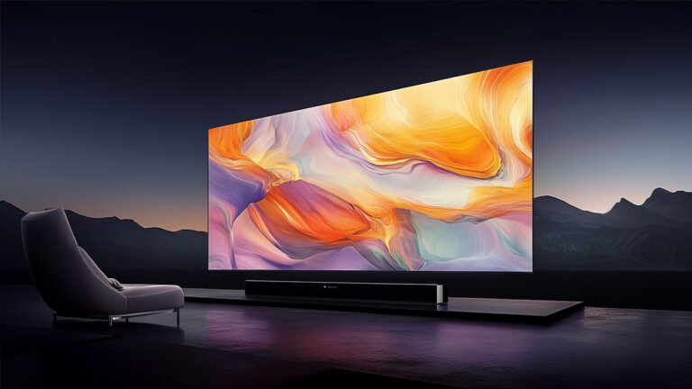 花瓣素材_电器系列山脉河流电视机背景产品展示图_193924485